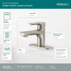 Peerless P1512LF-BN Flute Bathroom Faucet | Tavomart