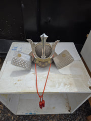 Kabuto Samurai Helmet Masashige Kusunoki Takaoka Handcraft Made in Japan w/mat